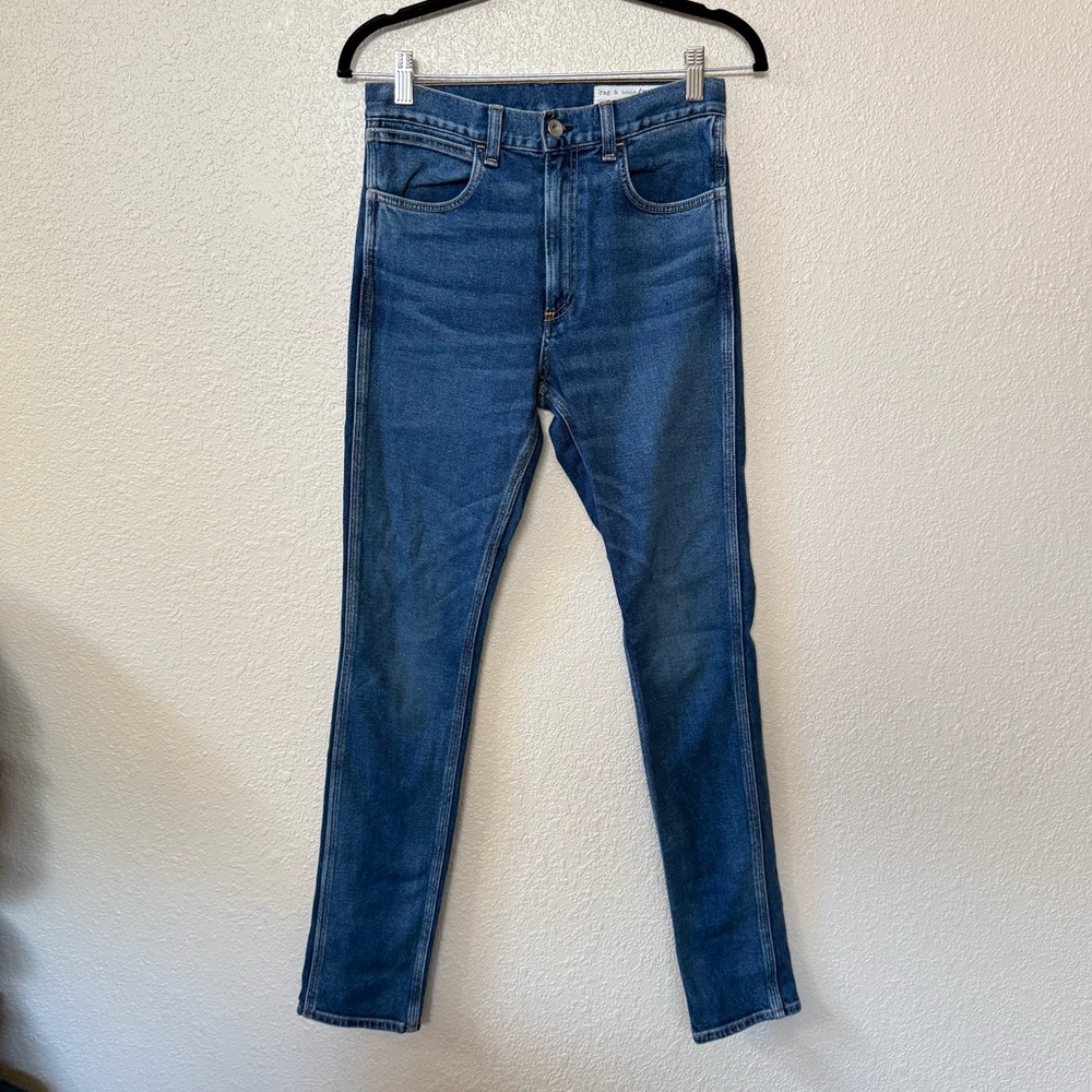 Rag & Bone Medium Wash Lou High Rise Skinny Jeans Size 27